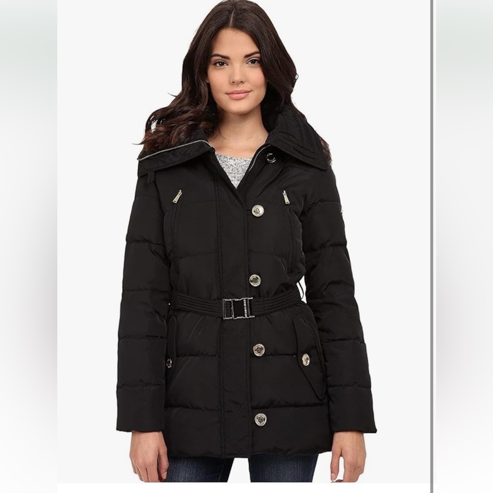 Michael Kors Women's Long Black Down Coat (XS, Black)